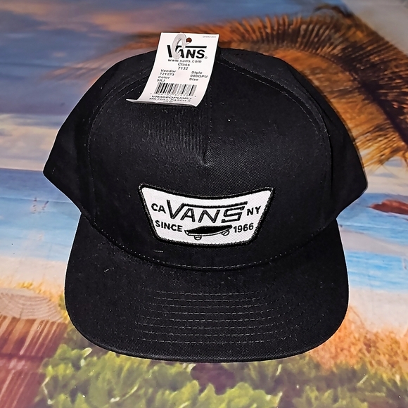Vans Off the Wall Black Snapback Hat NWT - Picture 8 of 8